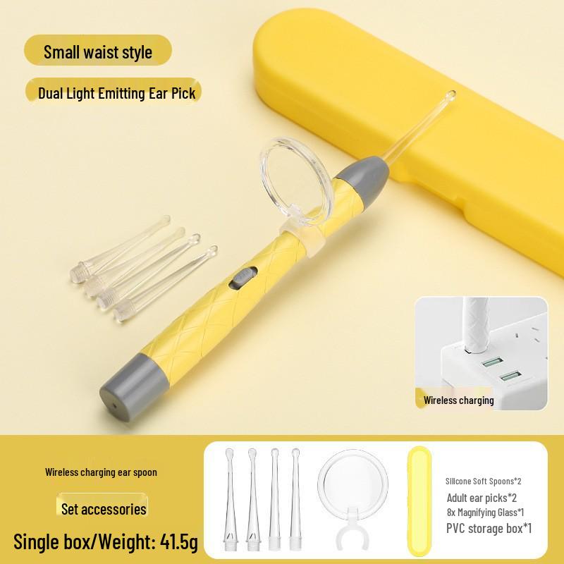 Baby Earwax Removal Tool: Soft-Headed Ear Pick with Light for Infants and Toddlers