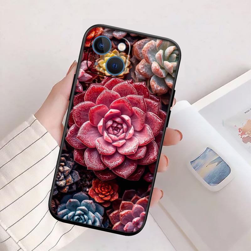 

BH48 Watercolour Cacti Succulent Shell Phone Case for Xiaomi Poco C40 C50 C51 C55 C65 C71 C75 F3 F5 F6 F7 M2 M3 Pro Ultra Poco F3