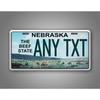 Personalisierbares Metall-Kennzeichenschild 15x30 cm Personalisierter Text Auto Garage Wanddekoration