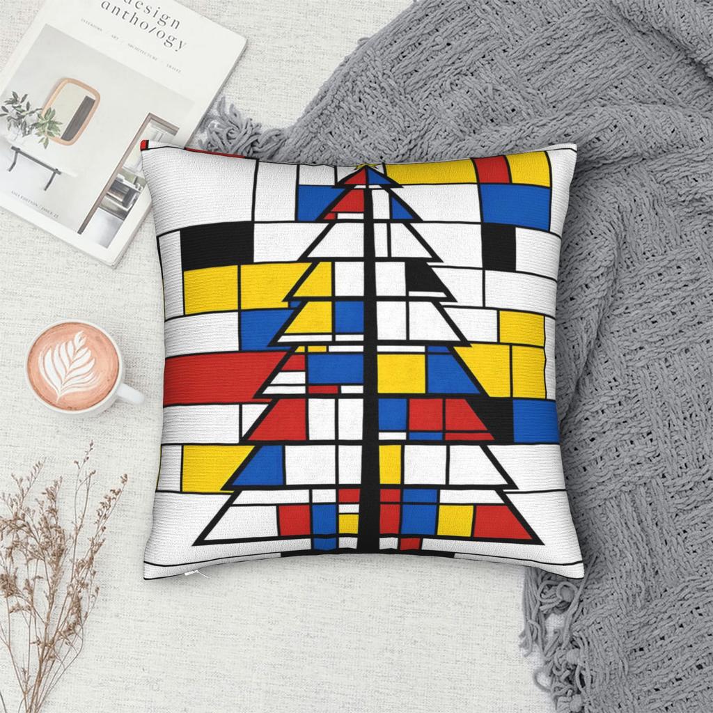 Home Decoration  Piet Mondrian De Stijl Pillowcase Accessories  Pillow Covers Zipper Multi-Size