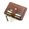 Vintage Small Men's Credit ID Card Holder Wallet Male Slim Leather Wallet with Coin Pocket Brand Purse for Men Women