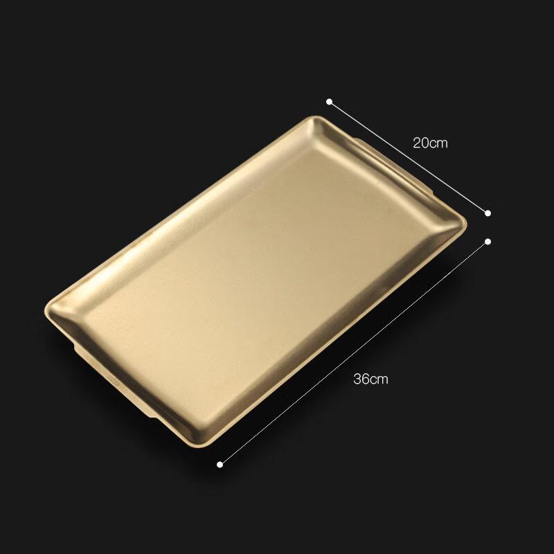 Korean Style Stainless Steel Rectangular Serving Tray