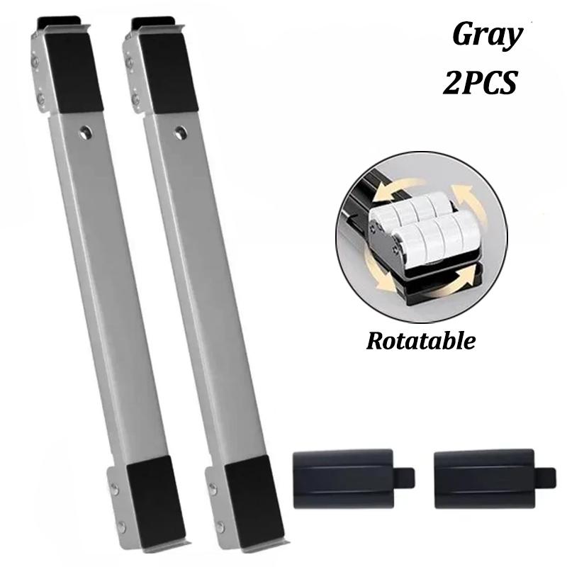 2Pcs Washing Machines Universal Wheels Mobile Base Refrigerator Extendable Increase Base Bracket Furniture Shock- proof Support