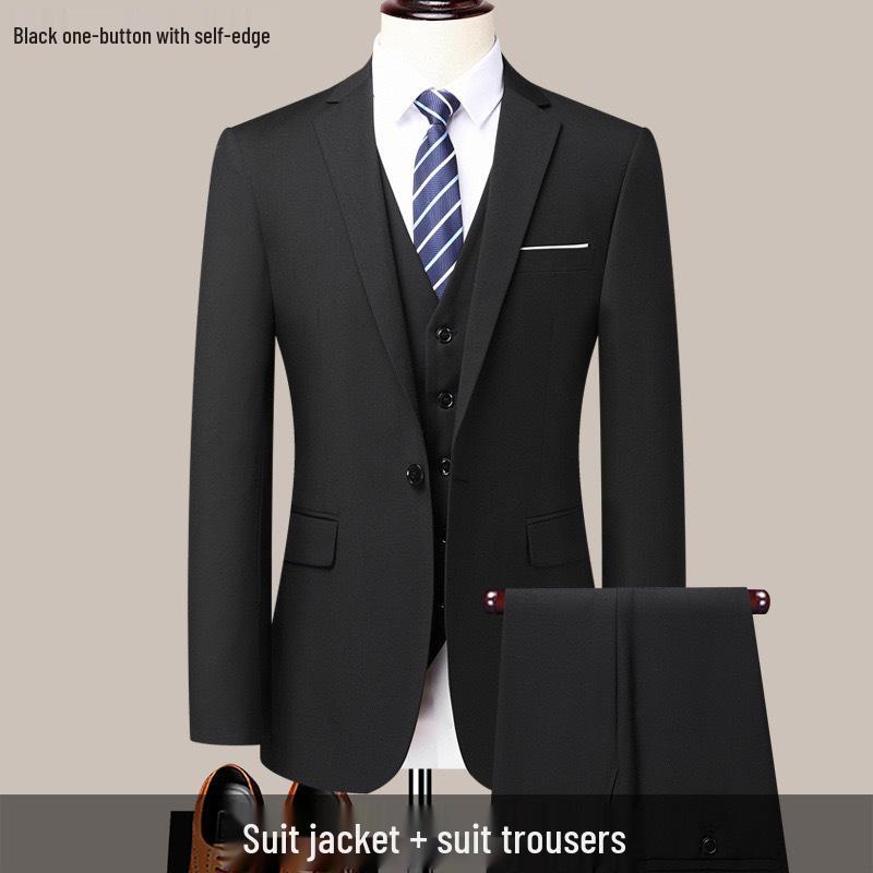 Men's Business Casual Formal Suit for Work, Interviews, Weddings, or Groomsman Attire