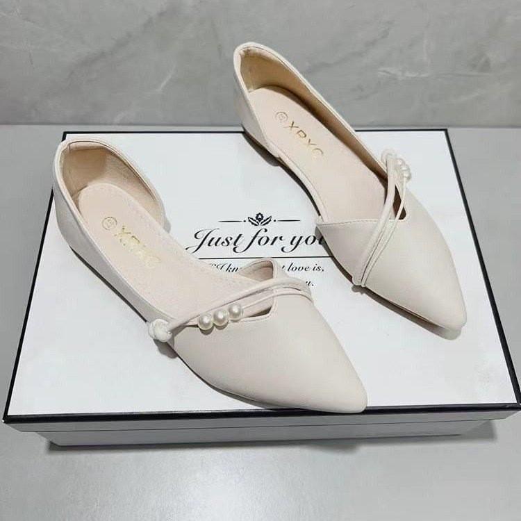Spring Womens Flat Loafer With Glittering Pu Material For Casual Wear