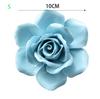 Chinese Blue Peony Rose Ceramic Flower Wall Mural Ornaments Home Livingroom Wall Sticker Decoration Club Hall Store Wall Hanging