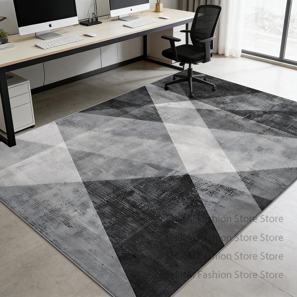 Modern Minimalist Style Washable Office Chair Mats Decoration Bedroom Bedside Antiskid Rug Large Area Foldable Lint-free Carpets