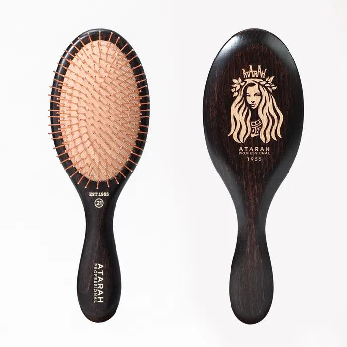 Atara Gold Pin Cushion Scalp Massage Hair Brush Medium 21