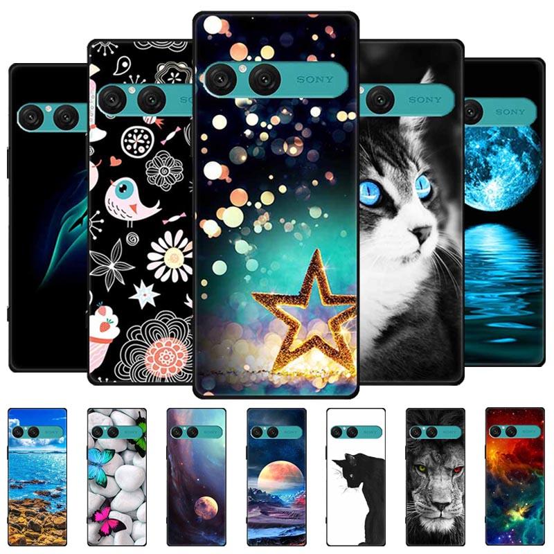 For Sony Xperia 10 VII Case Soft Silicone TPU Back Cover Protective Coque for Xperia10 VII 5G XQ-FE54 XQZ-CBFE Black Phone Cases