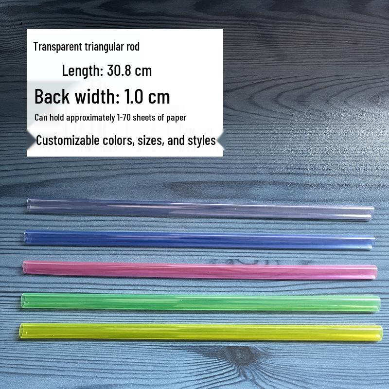 A4 Water Drop Lever Clip Folder with Triangle Pull Rod, Plastic Book Cover for Students
