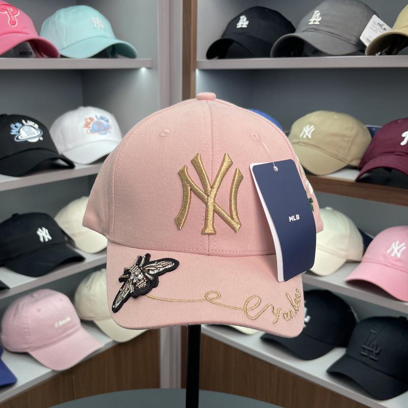 Verstellbare NY Yankees & LA Duckbill Baseballkappe mit festem Oberteil und großem Logo für Männer & Frauen