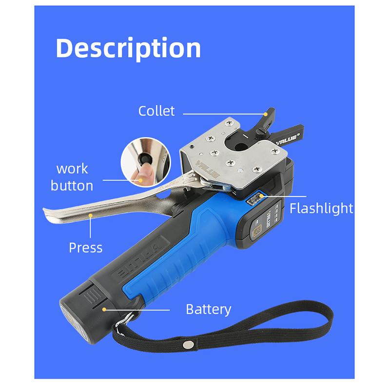 Electric Expander Tools Fully-automatic Lithium-ion Handheld Flapper Metric Inch Copper Tube Flare Expander Tube Expander