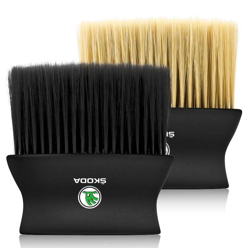 Car Interior Cleaning Soft Brush Dashboard Air Conditioner Outlet Detail Brush For Skoda Octavia MK2 MK3 2 3 A7 Fabia Karoq Kodiaq Superb Rapid Kamiq