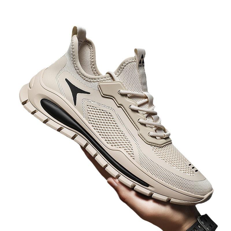 Herren Sportschuhe 2024 Atmungsaktives Mesh Bequeme Laufschuhe Schnürung Weiche Sohle Schweißabsorbierend Outdoor Fitness Herrenschuhe