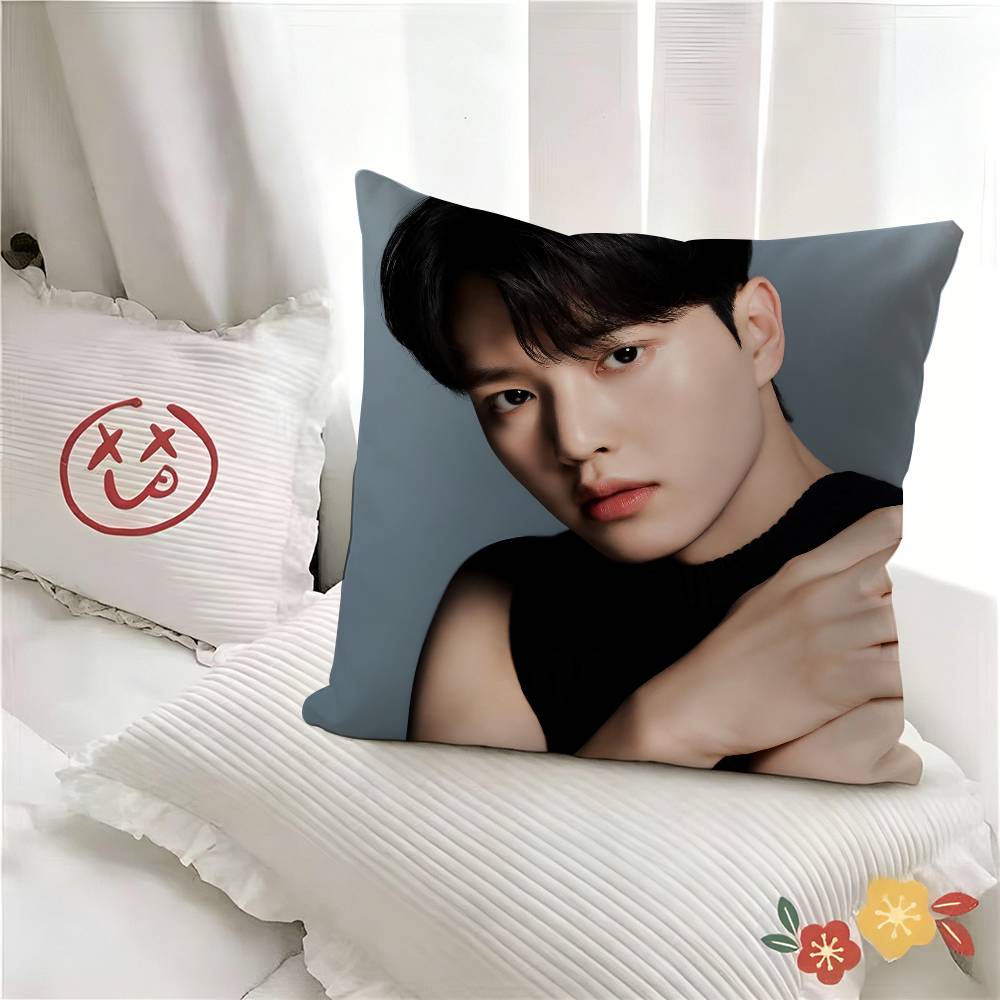 pc Handsome Charming Korean Actor SSong Kang Pillow Case Fashion Square Pillowcase Bedroom Sofa Room Ins Decoration Leisure