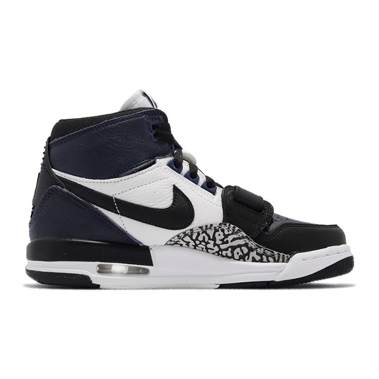 Baskets Air Jordan Legacy 312 BG Bleu Nuit Enfant Bleu Noir Blanc DO7442-401