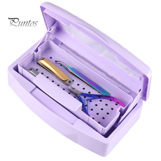 Nail Tool Sterilization Box Filter Transparent Cover Versatile Sturdy Long Lifespan Sterilization Case for Clean Safe Manicures