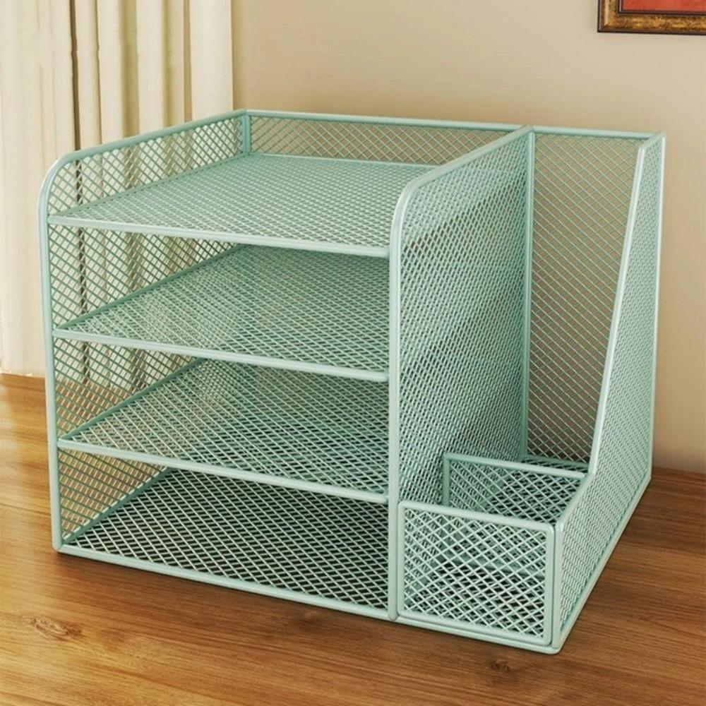 Multi-functional Desk File Organizer Space-saving Multi-layer Bookshelf Office Use