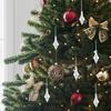 10-50PCS Crystal Xmas Tree Pendant Xmas Tree Decorations Hanging Festive Party Supplies Hanging Tree Personalized Pendant