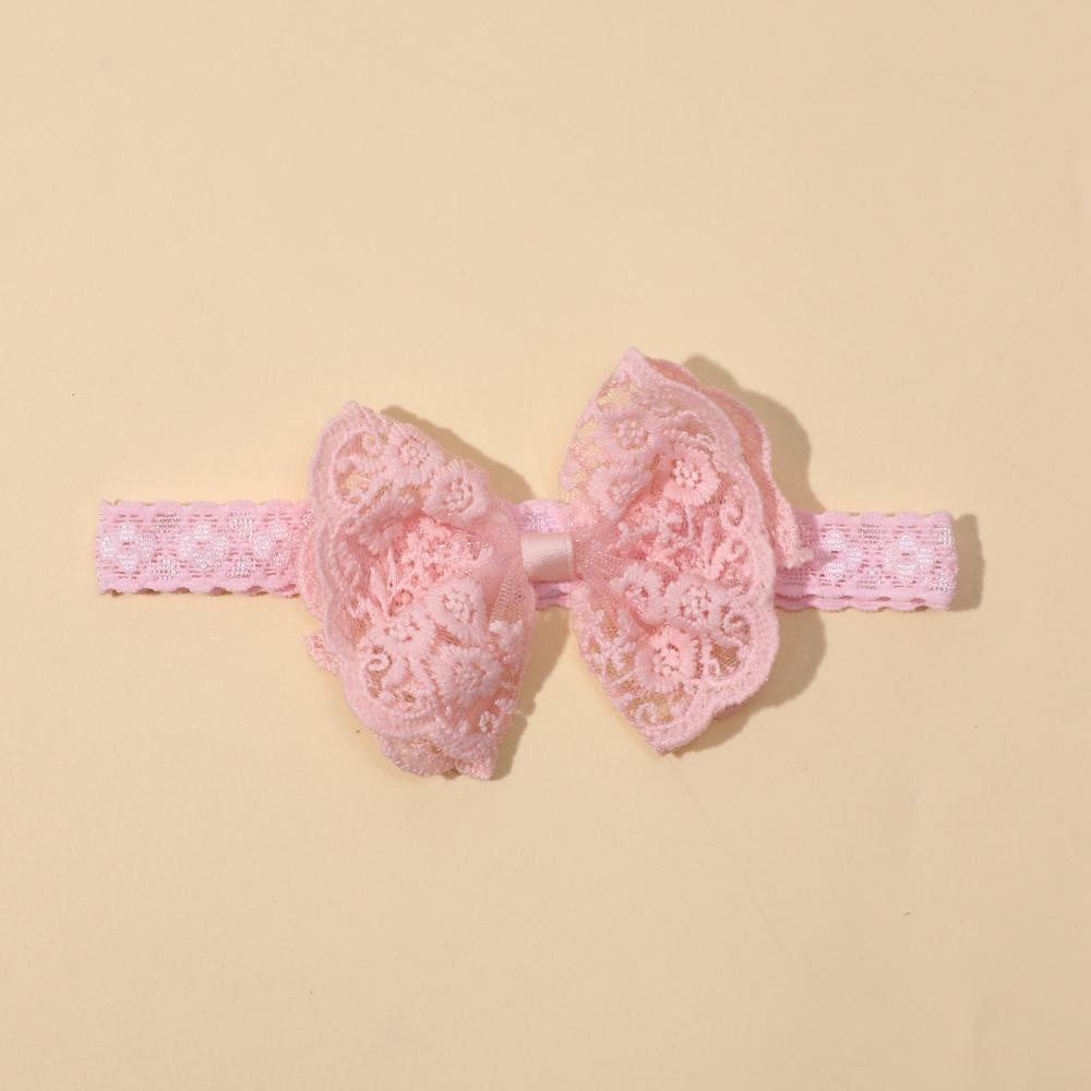 

Модная детская кружевная повязка на голову с бантом – Эластичная и стильная для младенцев