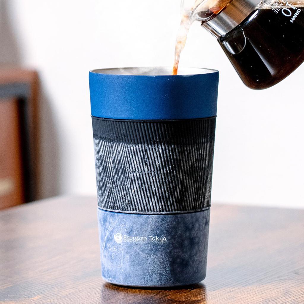Espresso Tokyo IceQuick Neo Cooling Bottle Keeps drinks even at with special cooling (Gray) - ice-cold -18°C built-in gel.