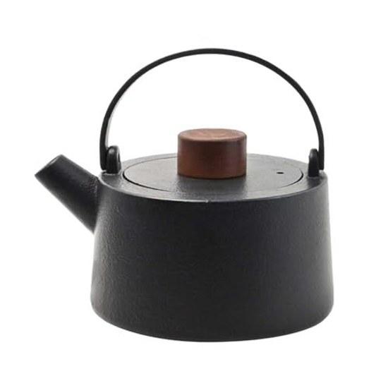 Skater Iron Kettle IH Compatible Gas 1000ml Black ITP2