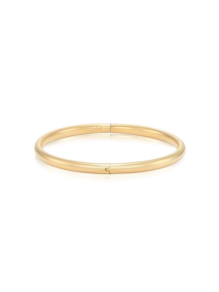 Lunne Silver 925 4Mm Essential Hidden Clasp Bangle Bracelet #Lsb31