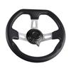 270 Mm Go Kart Steering Wheel 3 Spokes Vehicle PU Foam Interior