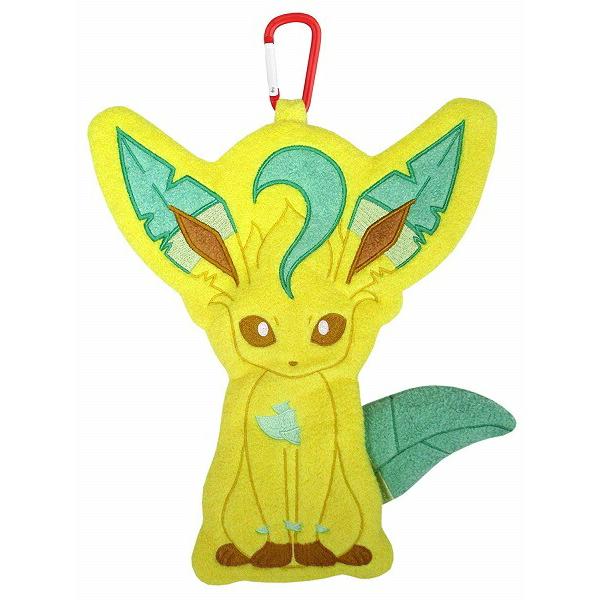 Pokemon Plush Petafuwa Pouch Leafeon 26cm New