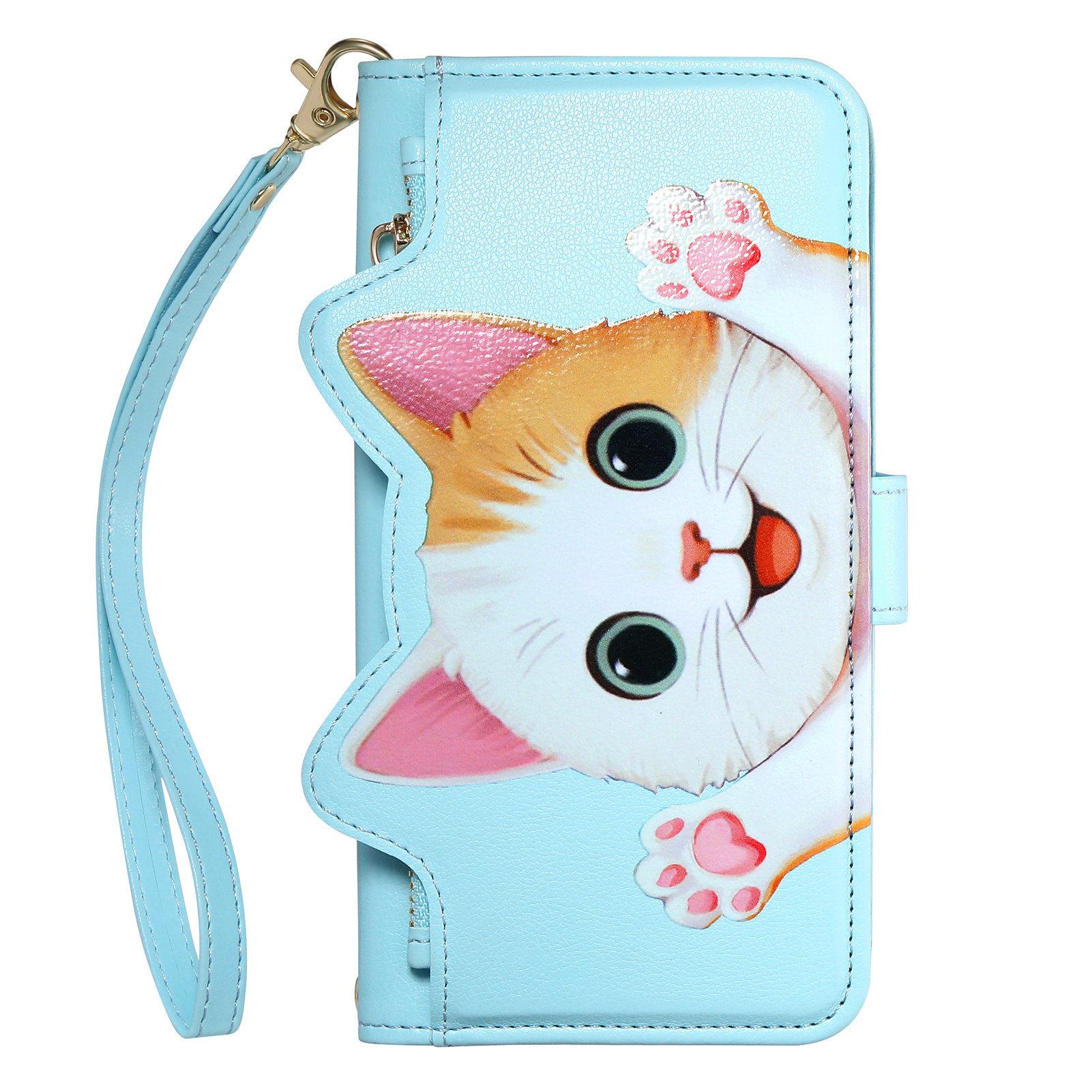 Cute Cat Leather Wallet Flip Case for XiaoMi RedMi 15 15A 15C 14C 14R 13 13C 13R 12 11A A7 A5 A4 A3 A3X Pro 4G 5G Cover Redmi A3 Pro