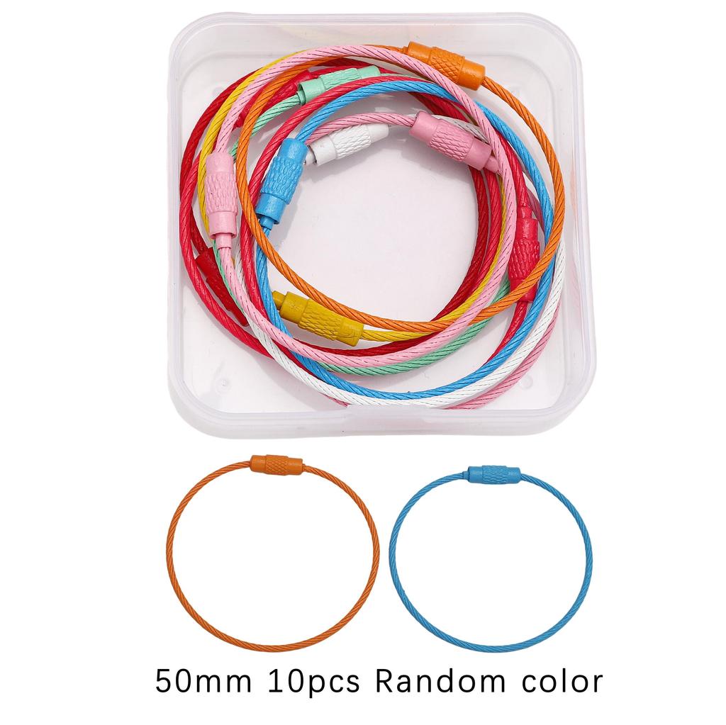10-300Pcs Boxed Keychain Series Jump Ring Accessories for DIY Jewelry Craft Making Findings