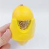 Lemon Grapefruit Zester and Peeler Orange Peeler and Slicer Yellow  3.1x3.1x2.4in