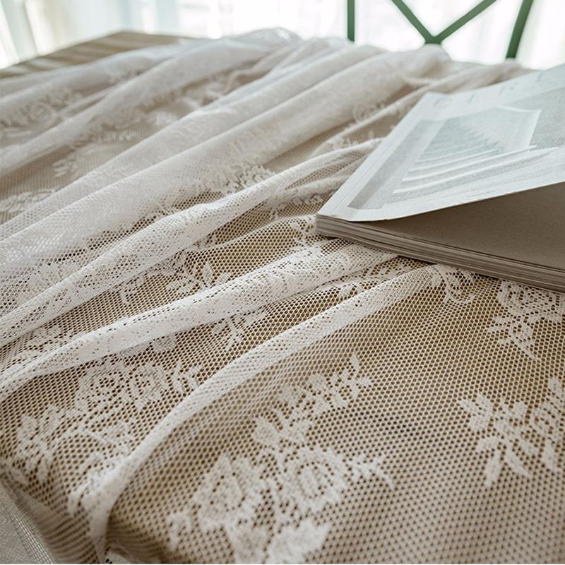 

Французское полое белое кружево Американский сельский скандинавский прямоугольная скатерть ткань для пикника ткань-фон для фото ткань-чехол 145*250CM