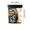 Tire renewal wax, shiny black, long-lasting tire gloss and protection, restores tire appearance and prevents cracking and aging