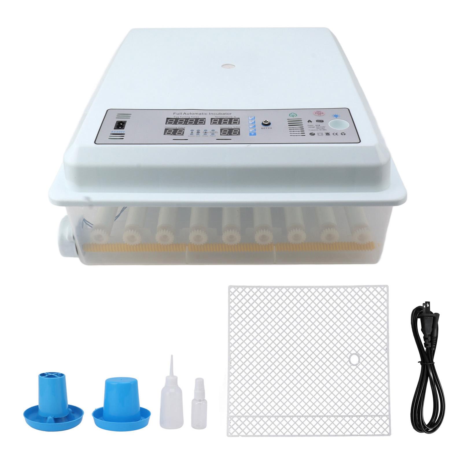 

Полностью автоматический инкубатор для яиц с интеллектуальным контролем температуры, инкубатор на 64 яйца для вылупления цыплят