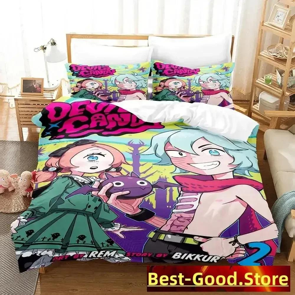

3D Anime New Devil s Candy Printed Bed Set Duvet Cover Pillowcase Bedding Set Bed Linen Sheet Quilt Cover Full Queen King Size 70x133cm 2pcs