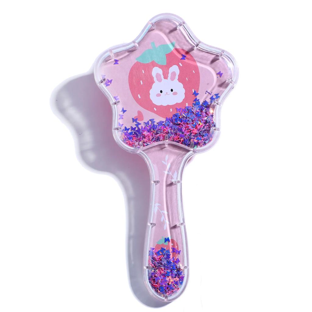 Cartoon Magic Comb Anti-static Massage Scalp Brush Hair Brushes Shower Massage Hairbrush Comb Sparkling Powder Comb
