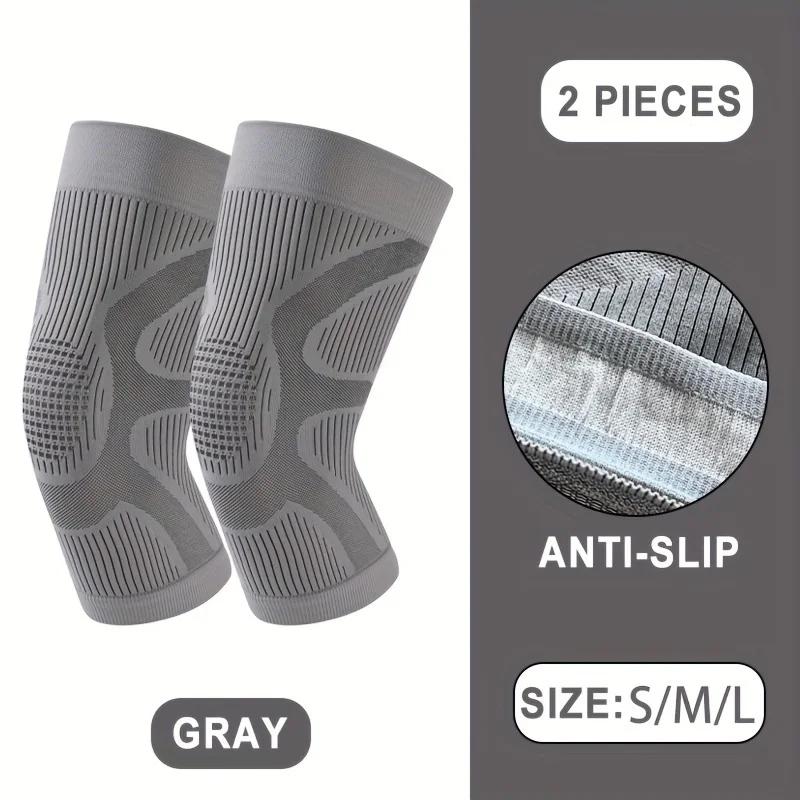1 Pair Ultra Thin Knee Sleeve,Breathable Knee Support,Thin Compression Sleeve For Sports/Dance,Non-Slip Design