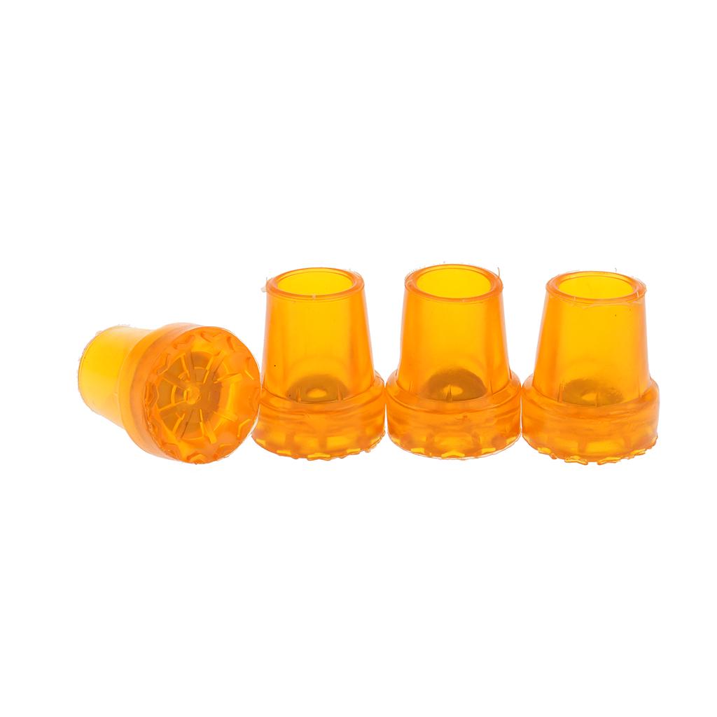 4 Pieces 22mm Durable Rubber Anti-Slid Heavy Duty Canes Replacement Tips for Walking Stick Crutches End