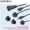 E16 Bayonet 1''20 UNEF Screw Adapter Female Ip67 Shielded High Speed USB 3.0 FPC Connector with Cable 0.3M 0.5M 1M 2M 3M