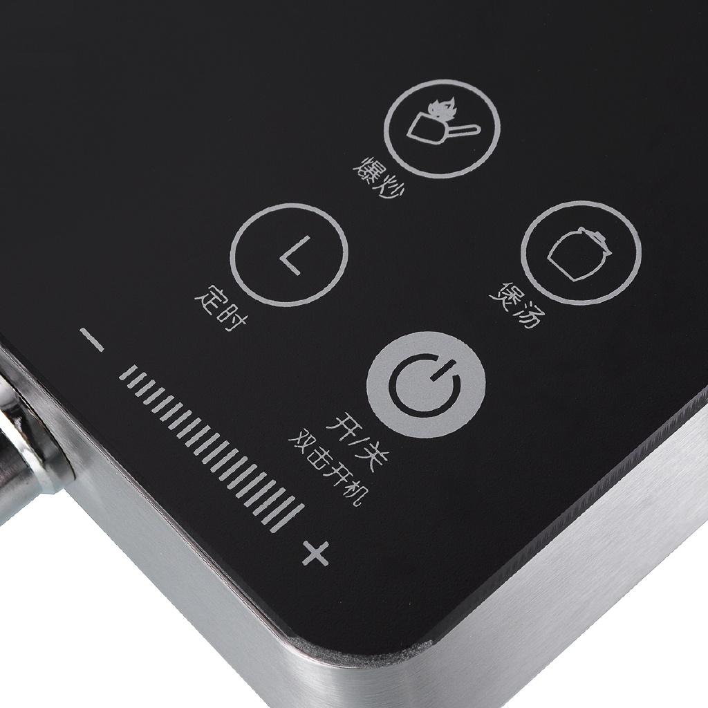 2200W Electric Induction Cooker Cooktop Kitchen Burner Portable Home Countertop Cooker Kitchen Appliance Cooking Tools 30X28X5cm