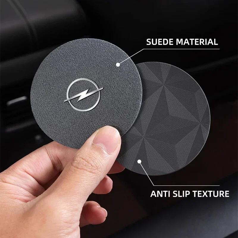 Car Coaster Water Cup Holder Anti-Slip Pad Suede Accessories For Opel Astra Insignia Corsa Zafira Meriva Mokka Vivaro Vectra Kcz423