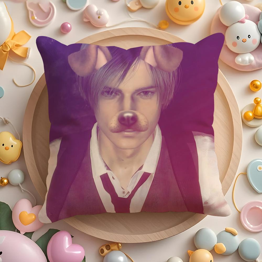 Muscle Leon K-Kennedys Cushion Cover Short Plush Double-Sided Printing Home Machine Washable In Warm Winter Pillow Case