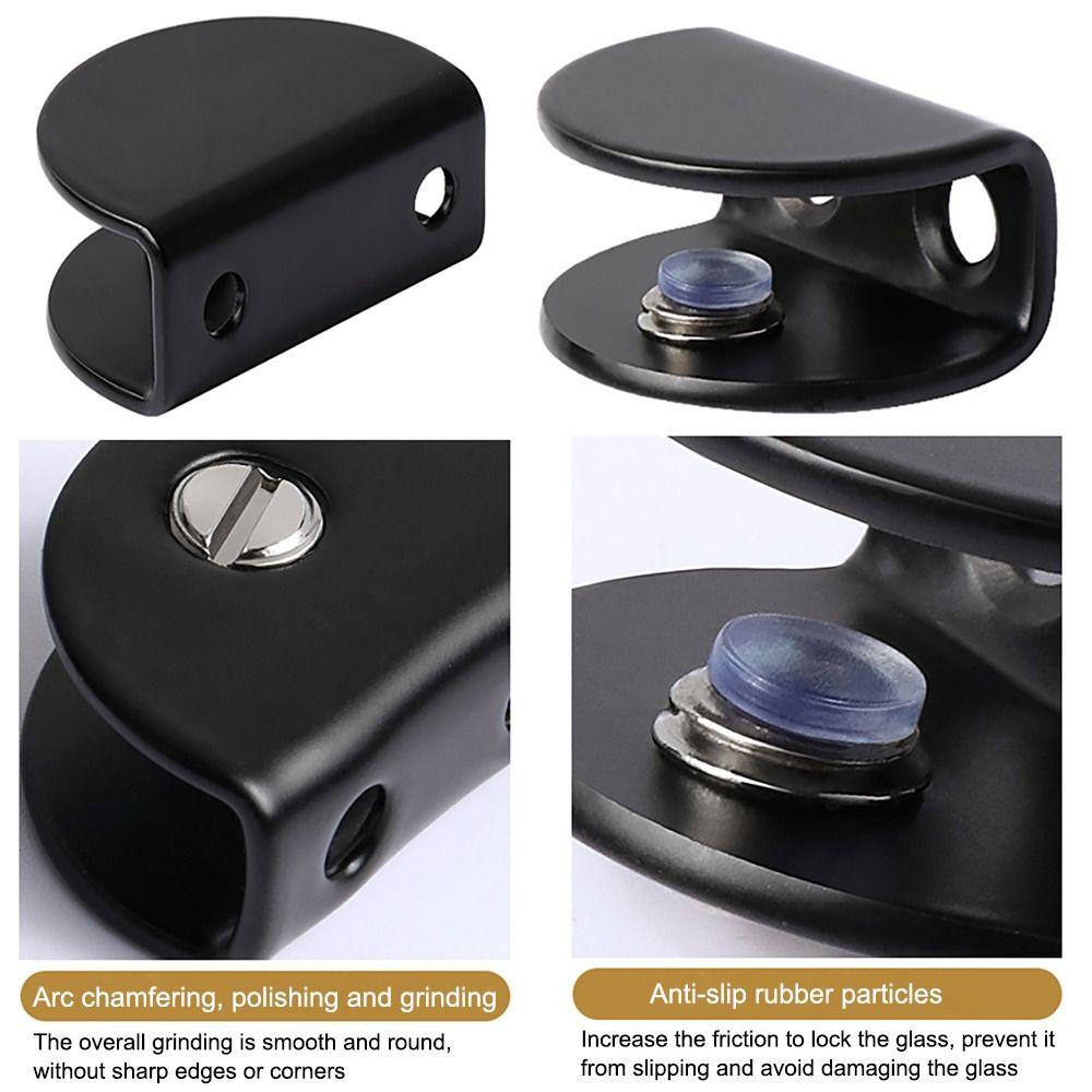 Heavy Duty Railing Holder Stainless Steel Glass Support Hardware Wood Glass Shelves Clamp