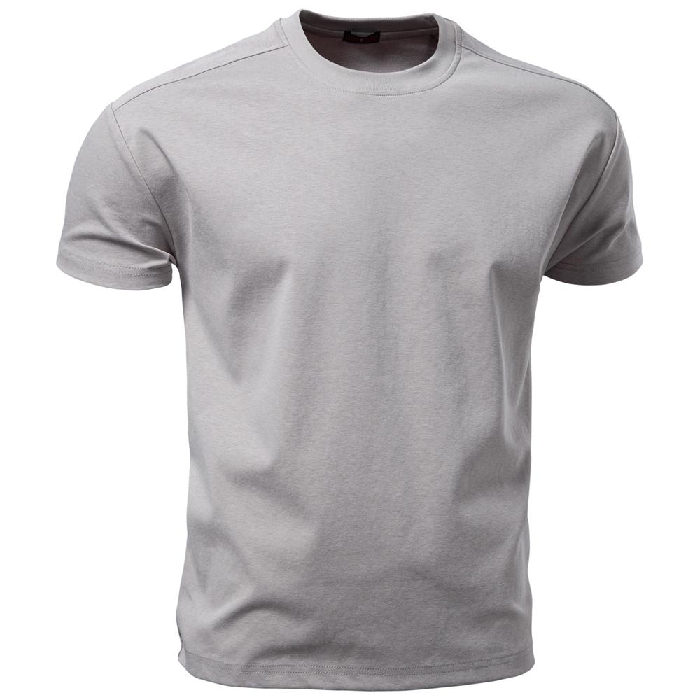 T-shirt da uomo in cotone AIOPESON Vestibilità Regolare Stile Casual Colore Unico T-shirt Base