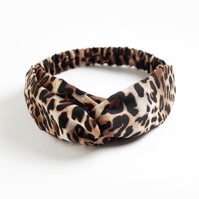 New print Knot Women Headband Vintage Hairband Girls Headwear Leopard Headband Hair Accessories dress Gift hair ties scrunchie
