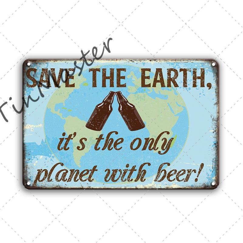 Popular Beer Metal Poster Sign Vintage Pub Bar Signs Plaque Metal Sign Home Wall Decor Restaurant Kitchen Room Decoration