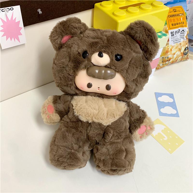Plush Bear Backpack For Girls With Zipper Closure And Daypack Style