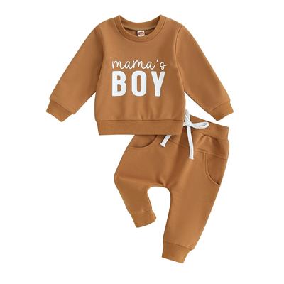 Autumn Baby Boy Sweatshirt Outfits Children Long Sleeve Letter Print Pullover Tops + Pants Clothing Set Toddler Tracksuit