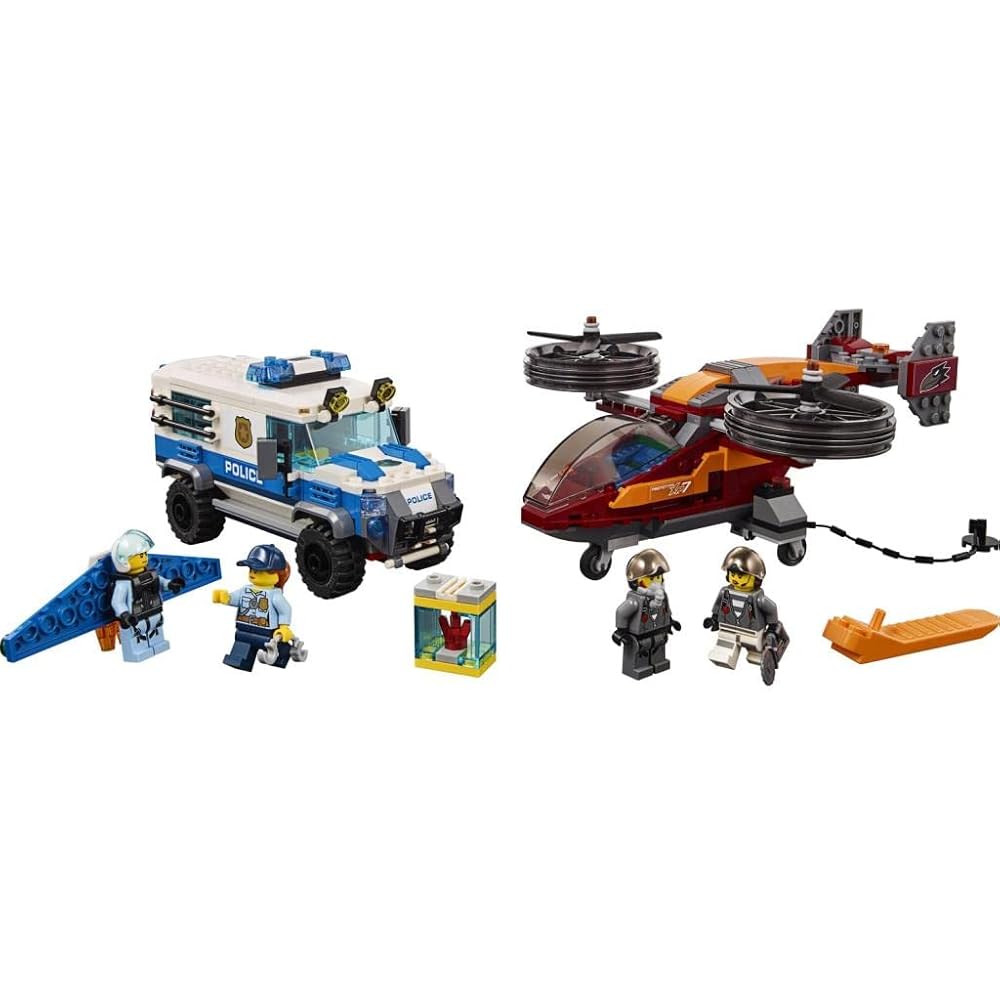 LEGO City Diamond Heist 60209 Building Blocks Toy for Boys with Car